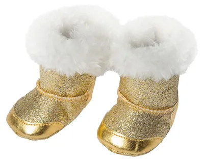 Produktbild von Heless Puppenschuhe gold Stiefel 38-45cm für Modepuppen