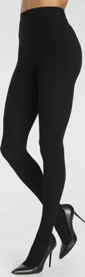 Produktbild von LASCANA Strickstrumpfhose 2 -teilig 2x schwarz Größe 44/46