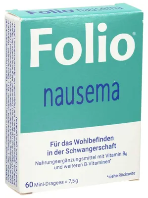 Obrázek produktu pro Folio Nausema Mini Dragees pro pohodu v těhotenství, 60 ks. Dragees