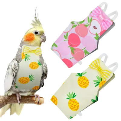 Produktbild von 2 Waschbare Windeln für Vögel – wasserdicht und anpassbar für Papageien
