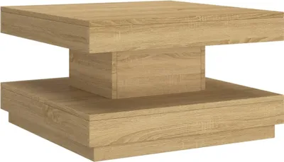 Obrázek produktu pro vidaXL Konferenční stolek světle hnědý 60x60x35 cm MDF