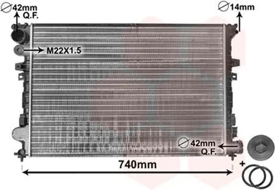 Image de VAN WEZEL Radiateur (refroidissement du moteur)
