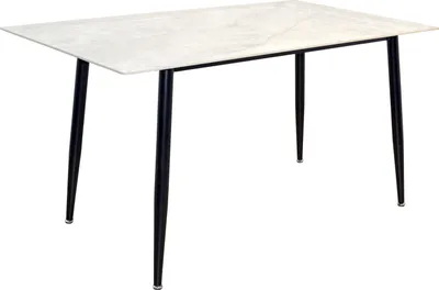 Produktbild von 4-Fuß-Esstisch mit großer Steinplatte 140x80 cm