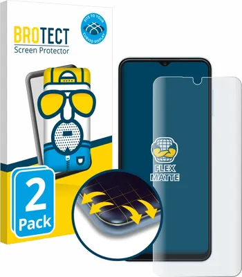 Produktbild von 2x BROTECT Fullscreen Schutzfolie für Samsung Galaxy A13 Displayschutz Folie Fullcover Matt Entspiegelungsfolie