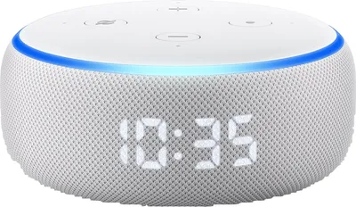 Produktbild von Amazon Echo Dot mit Uhr (3. Gen.) White Neu