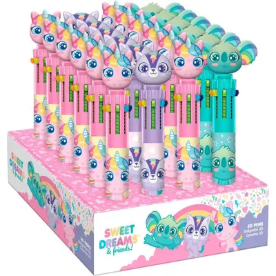 Image de Crayon multicolore "Sweet Dream", 10 couleurs, 15 cm
