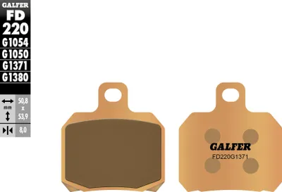 Immagine prodotto di Pastiglia freno Galfer FD220 - G1371