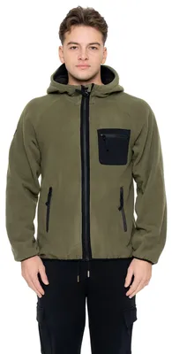 Immagine prodotto di Giacca da uomo in sherpa con cappuccio e zip, Leone 1947