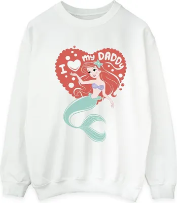 Produktbild von Disney - "The Little Mermaid Daddy" Sweatshirt für Herren BI31851 (XL) (Weiß)