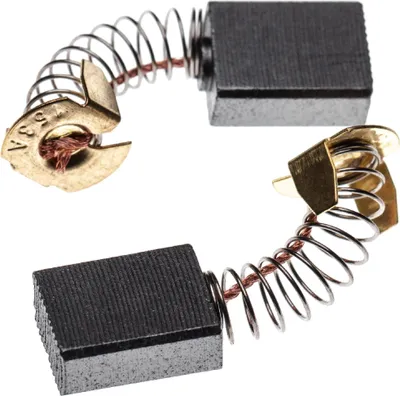 Produktbild von vhbw 2x Kohlebürste 6,5 x 13,5 x 17 mm kompatibel mit Makita 4107 R, 3621 BR, 3612 BR, 3601 B, 4110 B, 3604, 3800NA Elektrowerkzeug - 22mm Feder