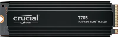 Produktbild von Micron Crucial T705 with heatsink   2TB PCIe Gen5 NVMe M.2 SSD