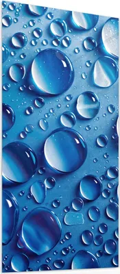Produktbild von Glasbild 50x100cm in XXL für Wohnzimmer, Schlafzimmer Motiv Wassertropfen