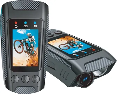 Produktbild von 4K 60FPS Wielofunkcyjna kamera rowerowa Kamera motocyklowa Odporny na deszcz 2,0-calowy kolorowy ekran IPS Połączenie WiFi z latarką LED Klakson rowerowy Wbudowany akumulator do jazdy na rowerze na świeżym powietrzu