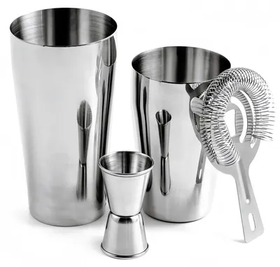 Boston-Shaker-Set 3-teilig, 450 ml + 600 ml, 304 Edelstahl