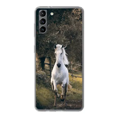 Produktbild von MuchoWow® Handyhülle Schutzhülle Hülle für Samsung Galaxy S21 Plus Pferd - Natur - Schlamm Silikon Softcase Handy Hülle - Handy-Tasche