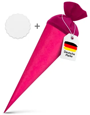 Zdjęcie produktu dla Zestaw itenga – różowy rękaw na prezenty szkolne, półfabrykat okrągły 70 cm + zawieszka z imieniem w kształcie gwiazdy (motyw 195)