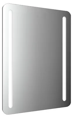 Immagine prodotto di emco MI 290 Miroirs lumineux LED avec coins arrondis et 2 bandes lumineuses à gauche et à droite, avec fonction mémoire, hauteur 800mm, 449829001, 449829001