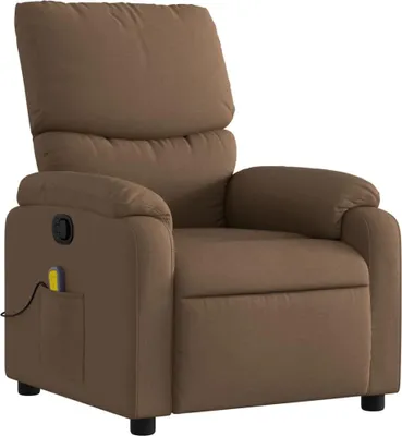 Produktbild von vidaXL Massagesessel Braun Stoff