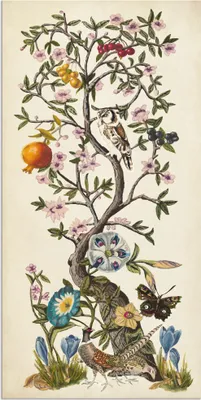 Produktbild von ARTland Wandbild Alu für Innen & Outdoor Chinoiserie Natur I Größe: 30x60 cm