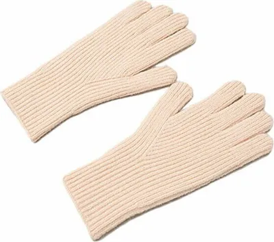 Produktbild von Gestrickte Telefonhandschuhe mit Fingerausschnitt uni rosa