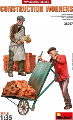 Obrázek produktu pro MINIART MA38097 Stavební dělníci s příslušenstvím