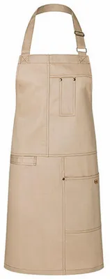 Obrázek produktu pro Karlowsky – „Urban Casual Style“ zástěra s laclem pro muže/ženy Unisex LT5358 (jednotná velikost) (béžová)