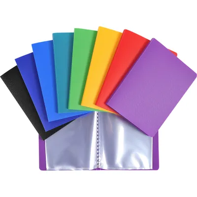Zdjęcie produktu dla Exacompta 20x przezroczyste teczki PP 500µ 20 tulei przezroczystych 10x15cm różne 88209E