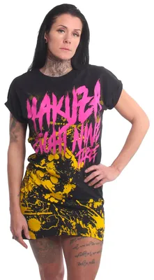 Immagine prodotto di Yakuza - Vestito con maglietta urbana maculata da donna, nero, XS