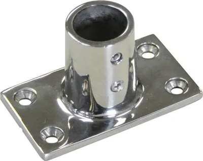 Produktbild von Relingfuß 90° Winkel für Rundrohr Ø 25 mm Edelstahl V4A