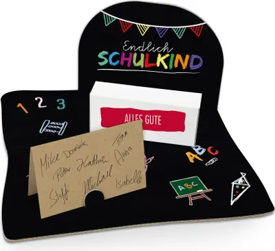 Produktbild von itenga Geldgeschenkverpackung Endlich Schulkind zum Schulanfang