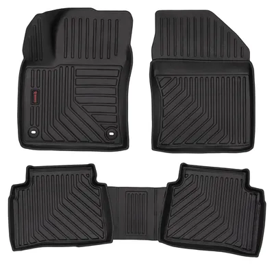 Image de Tapis de sol en caoutchouc pour Toyota Prius IV 2015-2022 (hayon) – 4 pièces, noirs, sur mesure