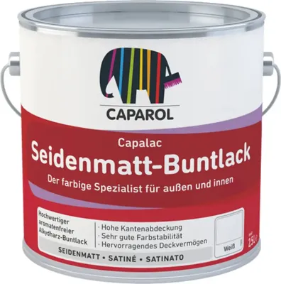 Produktbild von Caparol Capalac Seidenmatt Buntlack, weiss, 2,5l : 2,5 Liter