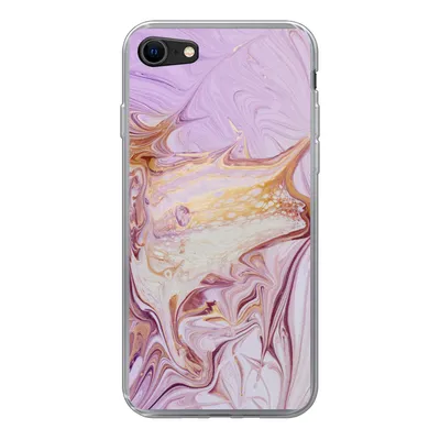 Produktbild von MuchoWow® Handyhülle Schutzhülle Hülle für iPhone SE 2022 Marmor - Farbe - Abstrakt Silikon Softcase Handy Hülle - Schutzhülle