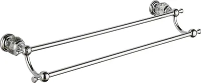 Image de Porte-serviettes double Estela chromé (7011525-00)