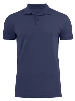 Image de T-shirt polo "Surf" unie pour hommes/femmes, extensible, modèle ET696 (taille M), couleur marine