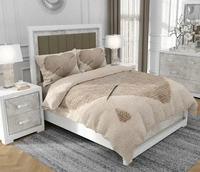Produktbild von Bettwäsche 200x220 cm + 2x70x80 cm, 3-teilig, 100% Baumwolle, Satin, Reißverschluss, Bunt - SOVIO | So.0254