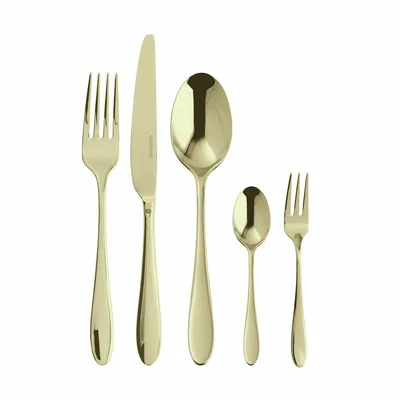 Produktbild von Sambonet Velvet Edelst./PVD Champag. Besteck 30tlg.Vh. S0196-S00549-S1896 52712PN1