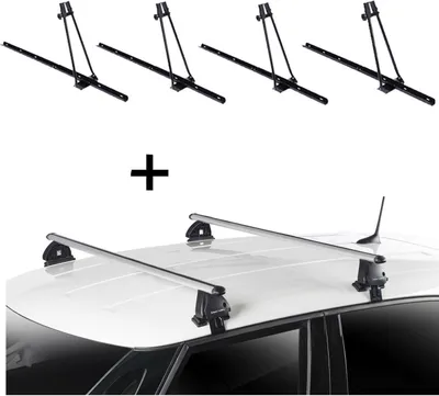 Produktbild von 4x Fahrradträger ORION + Dachträger VDP EVO ALU kompatibel mit Daihatsu Sirion 5 Türer 1998-2005