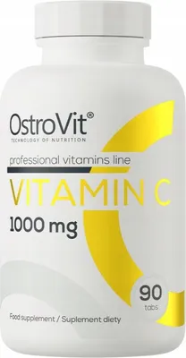Produktbild von OstroVit VITAMIN C Vitamin C 1000 mg L-Ascorbinsäure IMMUNITÄT 90 Tabletten
