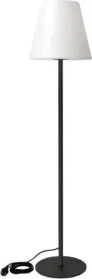 Produktbild von Perel Stehlampe für innen und außen, 150 cm, IP65 wasserdicht, E27 Fassung, modernes Design, weißer