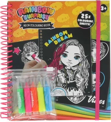 Produktbild von Rainbow Surprise Neon-Malbuch Kreative Farbenspiele