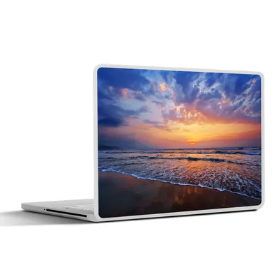 Produktbild von MuchoWow® Laptop Aufkleber Sticker Cover Meer - Sonne - Farben 36.5x27.5 cm - Laptop-Sticker