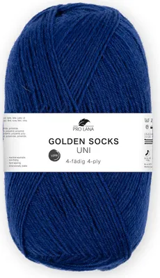 Produktbild von Pro Lana GOLDEN SOCKS 100 g uni 4-fach Sockenwolle 420 m Farbe 437 - royalblau