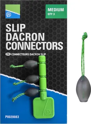 Zdjęcie produktu dla Preston MEDIUM SLIP DACRON CONNECTOR - zielony - elastyczny łącznik do wędek