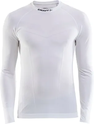 Produktbild von Craft Herren Funktionsunterhemd Langarmunterhemd Pro Control Seamless Jersey, Farbe:Weiß, Artikel:-900000 white, Größe:S
