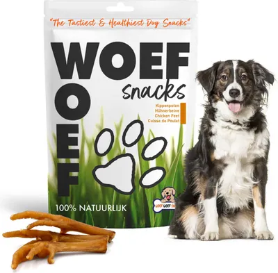 Produktbild von Woef Woef Snacks - Hähnchenfüße für Hunde - 100% Natürlicher Kausnack - 500g