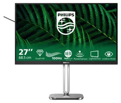 Image de Moniteur Philips 5000 27B2G5500/00 68,6 cm (27") 2560 x 1440 pixels Quad HD LCD Anthracite
