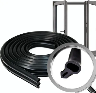 Imagen del producto de Junta de goma S-232, 20 metros, color , para ventanas y puertas