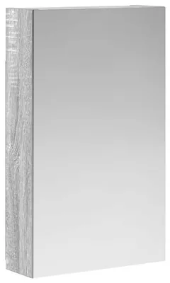 Zdjęcie produktu dla Szafka łazienkowa z lustrem vidaXL, szara Sonoma, 30 x 10,5 x 50 cm