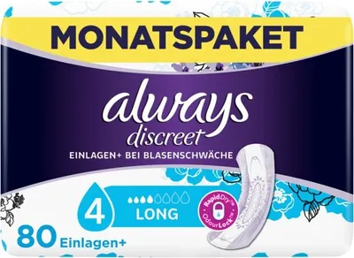 Produktbild von always Slipeinlagen discreet Long, 80 St.